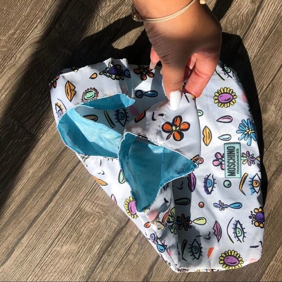 Moschino Cheap & Chic So Real Fragrance patterned Tote Shopper Bag Purse - Picture 5 of 6